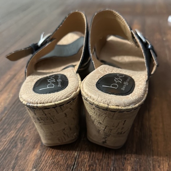 Born concept wedges classy casual shoes leather straps cute cream colored - Picture 9 of 9